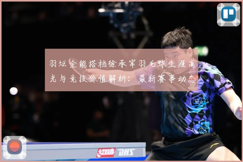 羽坛全能搭档徐承宰羽毛球生涯高光与竞技价值解析：最新赛事动态与深度分析
